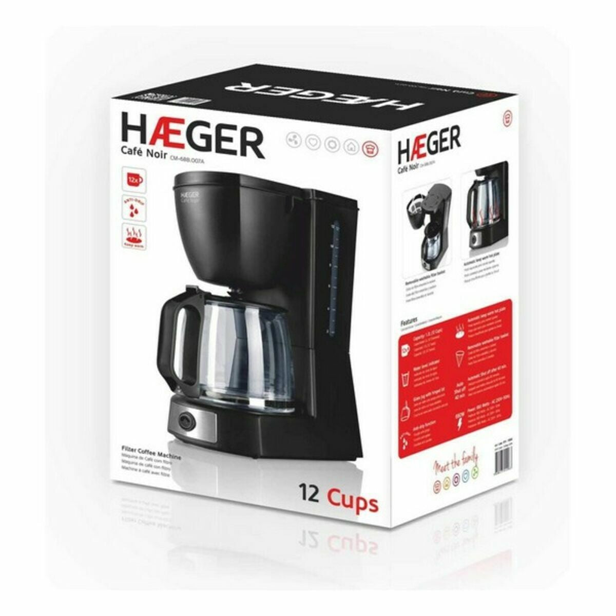 Dryp Kaffemaskine "Haeger" 680 W