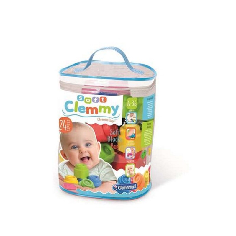 Building Blocks Game Baby Clemmy Clementoni (ES-EN-FR) (24 pcs) (13 x