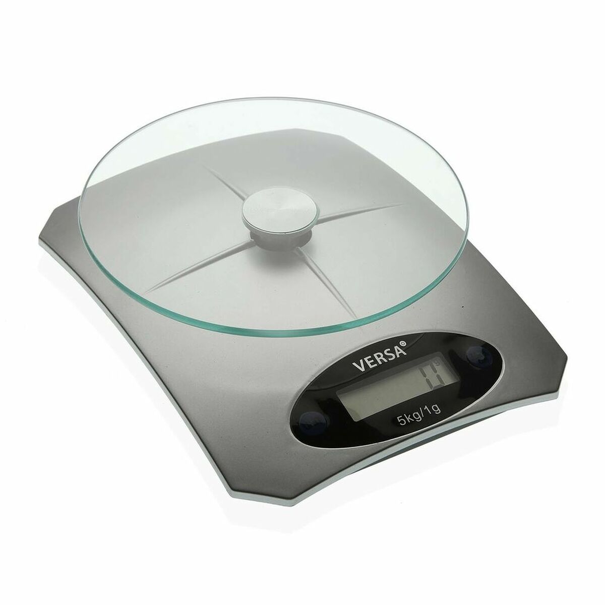 kitchen scale Versa Grey (15 x 4,5 x 19,7 cm)