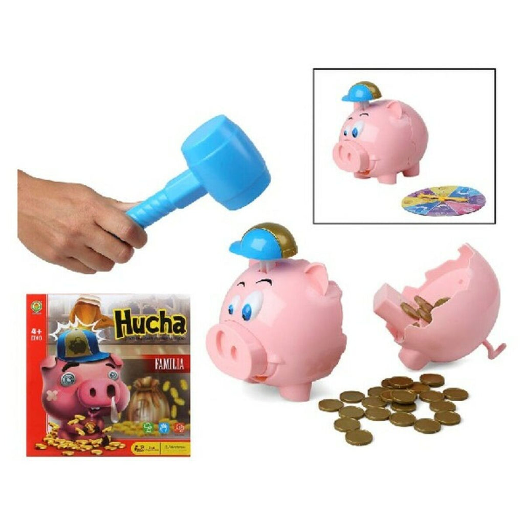 Educational Game Piggy bank  Pink (27 x 27 cm)