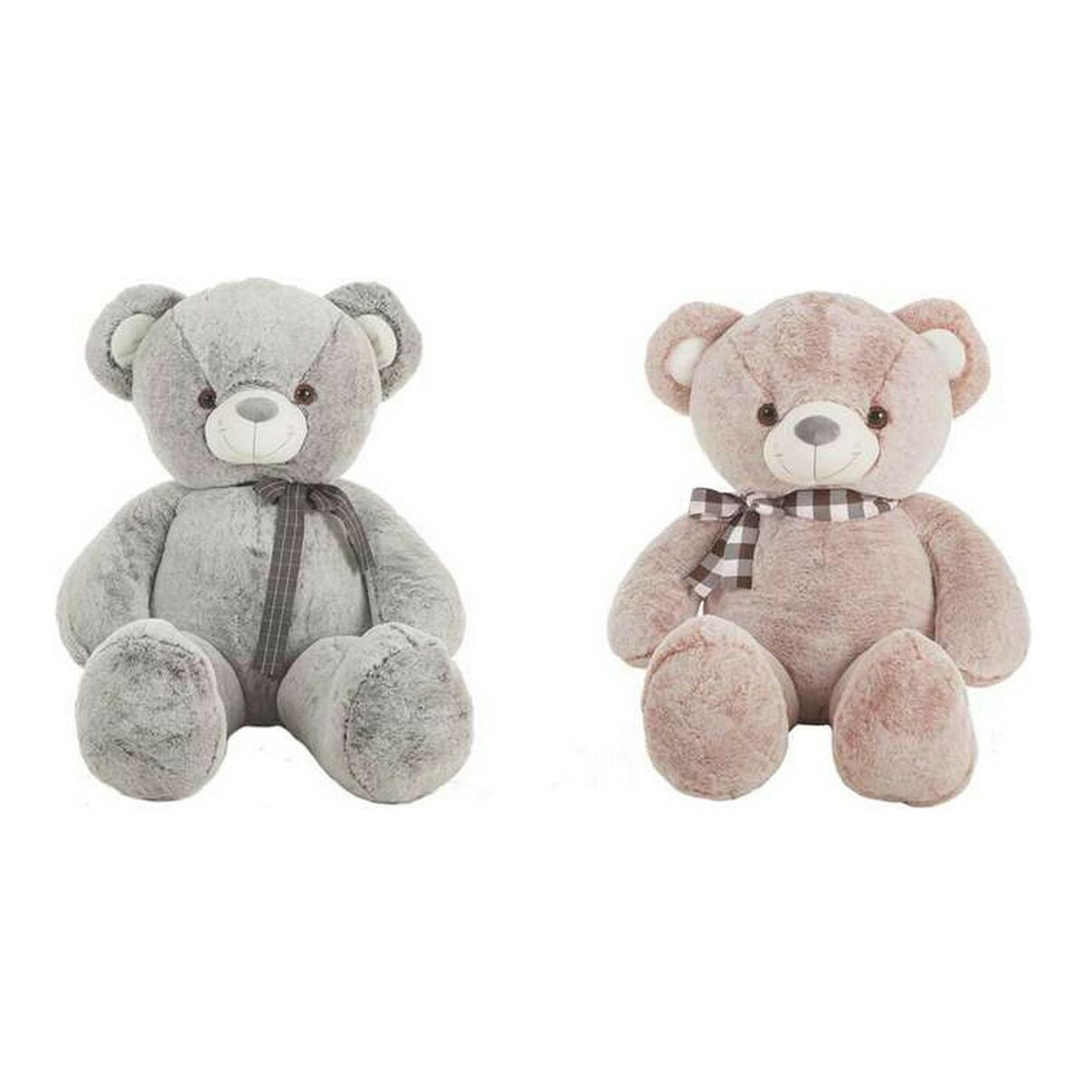 Teddy Bear Grey Pink Polyester Acrylic 75 cm