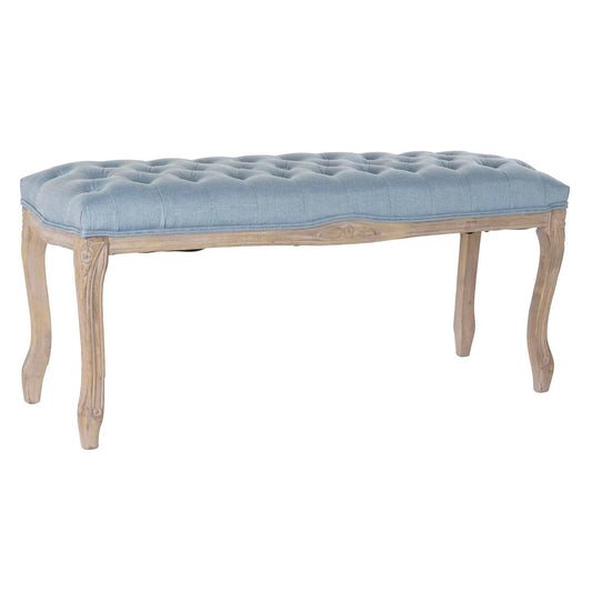 Bænk "DKD Home Decor Blue " (110 x 37 x 48 cm)