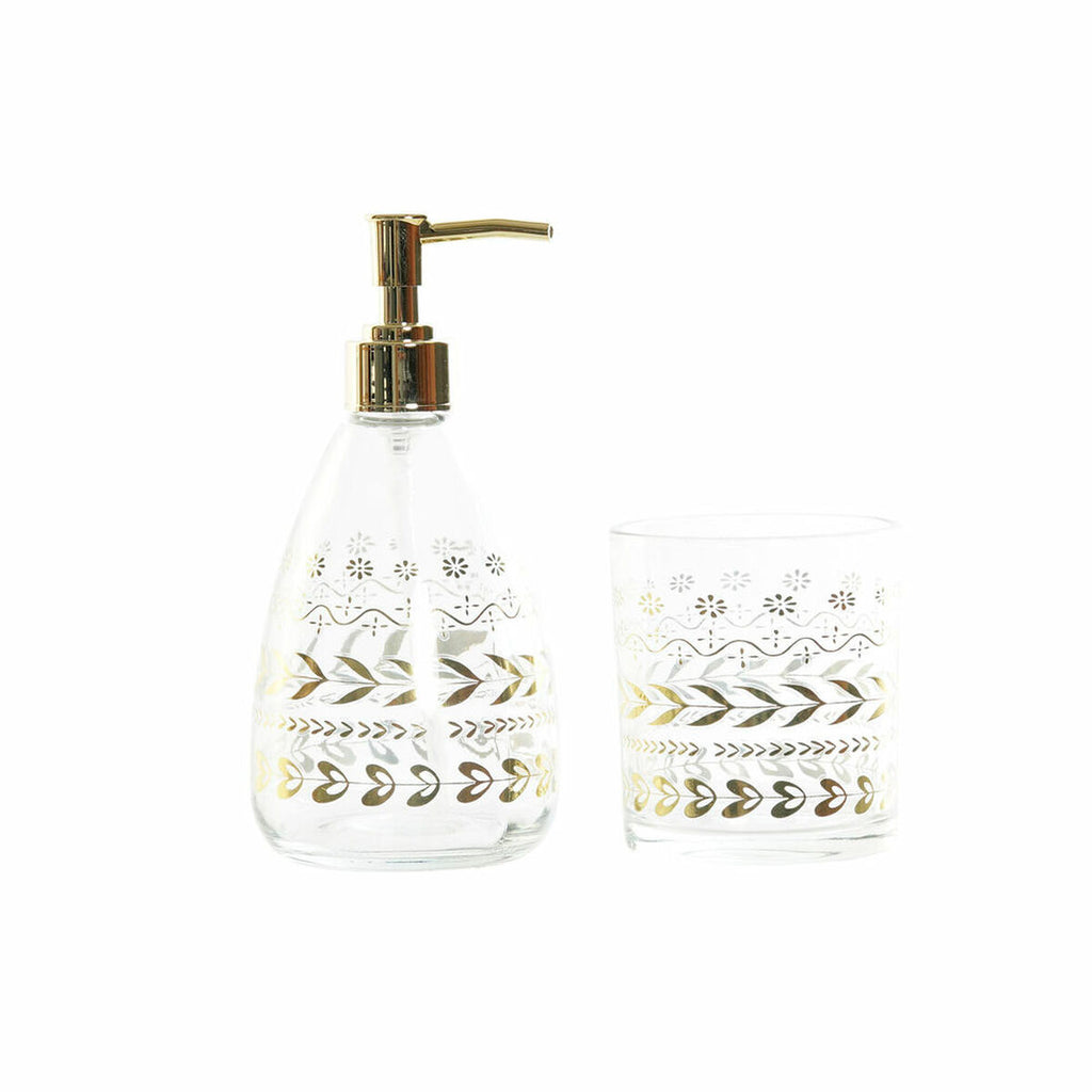 Badeværelsessæt "DKD Home Decor Golden Crystal" (400 ml)