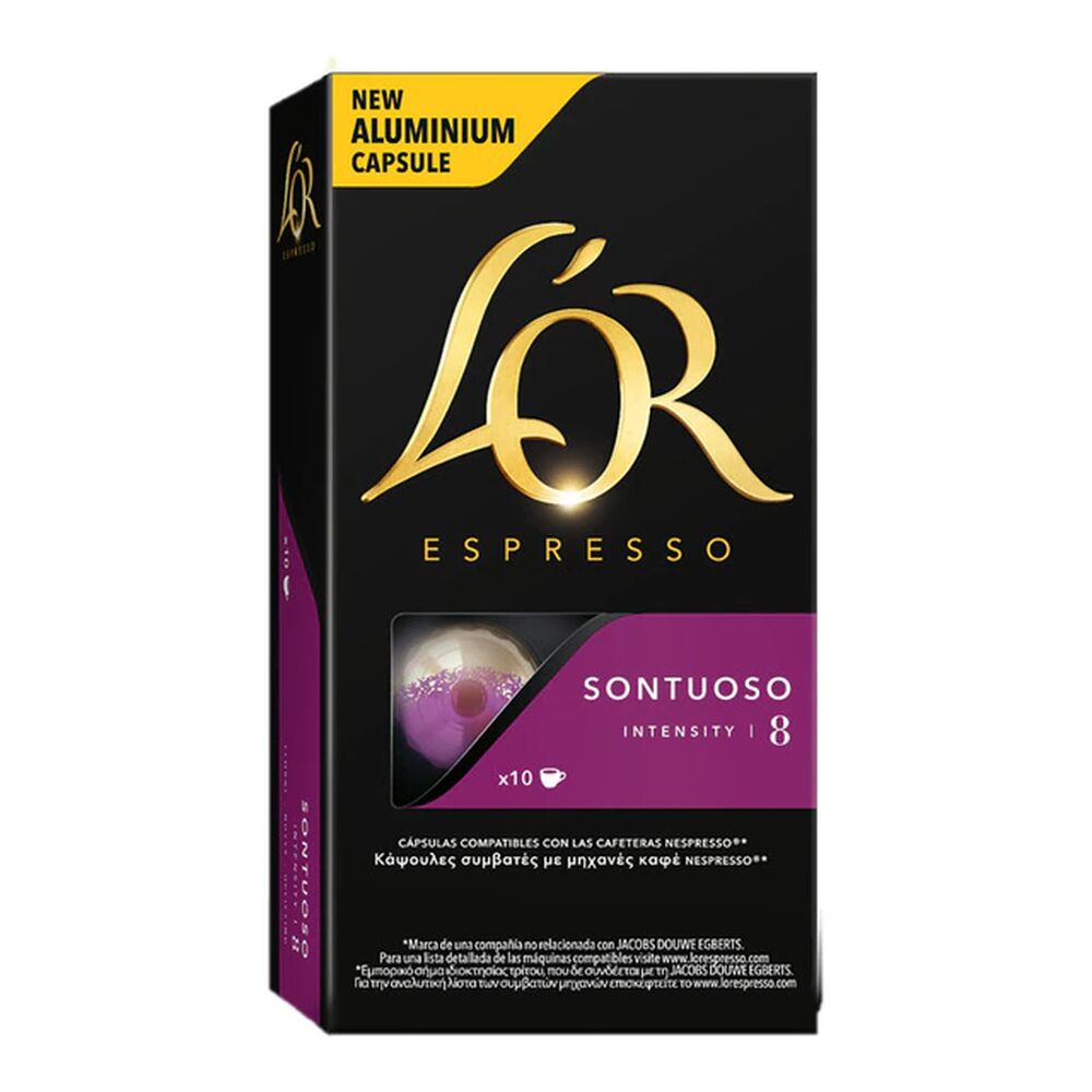 Kaffekapsler L'Or Sontuoso 8 – 10 kapsler