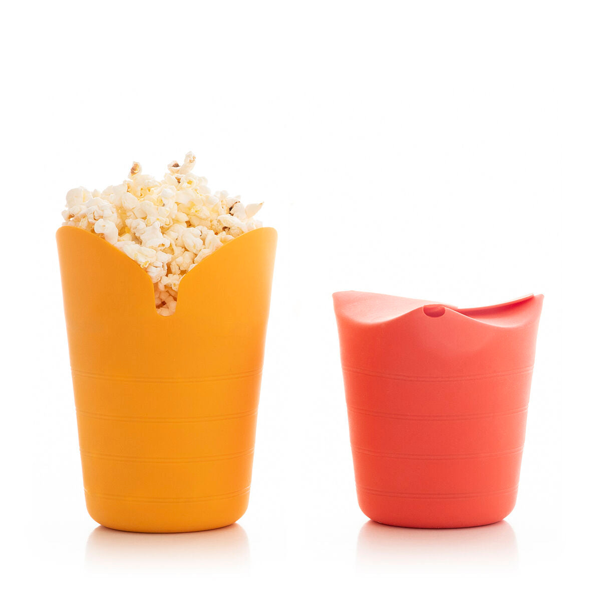 Sammenklappelige Silikone Popcorn Popper "Innova Goods" (Pakke med 2)