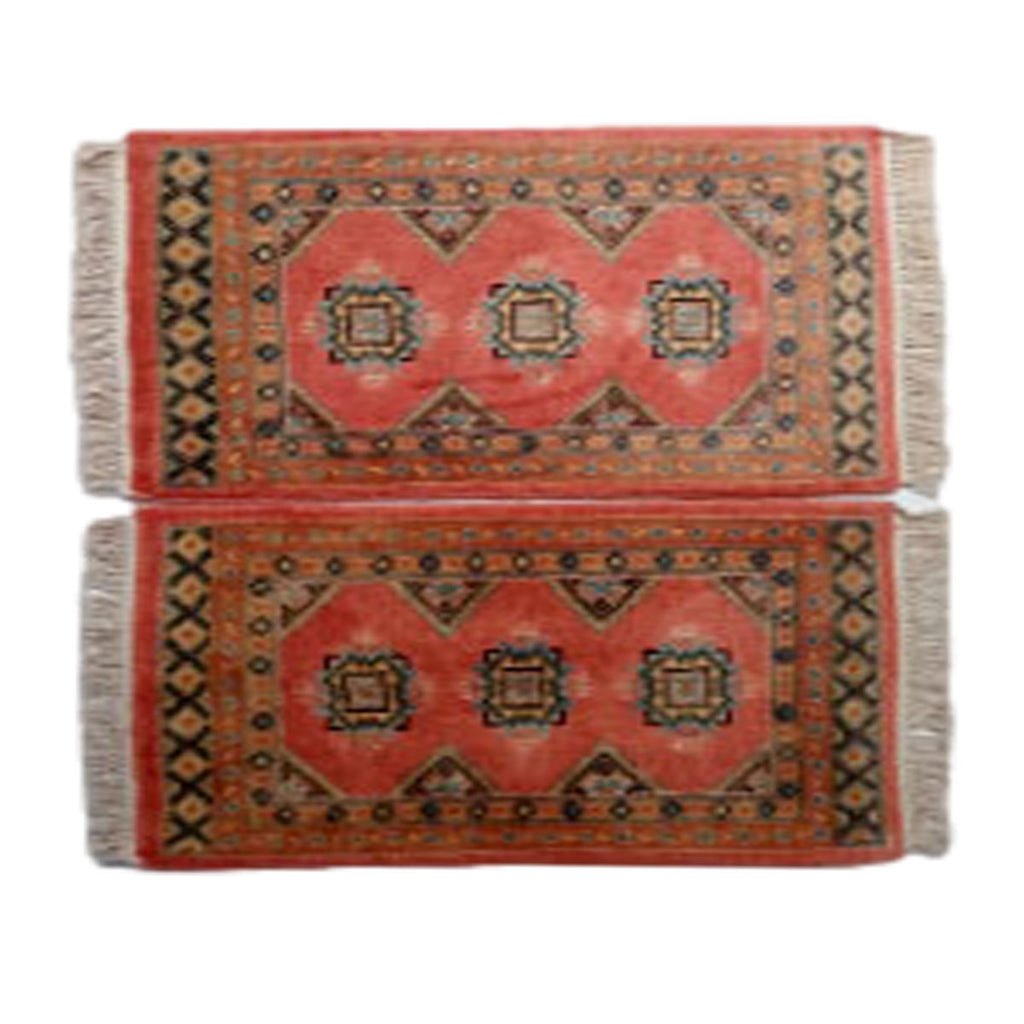 Handmade Slik Bokhara Peru Tan Woolen Rug