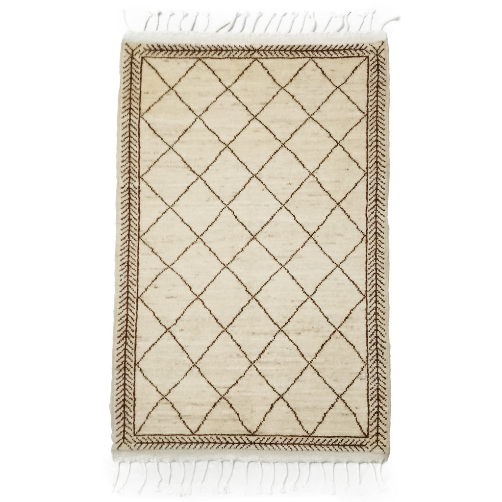 Moroccan Pearl Bush Woolen Rugs